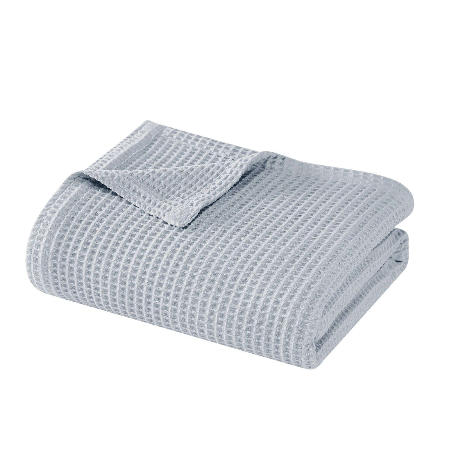Cotton Throw Blanket, Queen, Gray