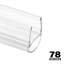 Ampoule de porte de douche en verre 3/8 po Prime-Line, joint latéral vertical, transparent, 78 po, pour porte sans cadre (paquet simple)-122120778