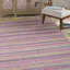 Tapis unique en laine noué à la main rose des années 2010 de 8 pi x 10 pi Theodora