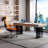 Modern Minimalist Rectangular Office Desk-107663833