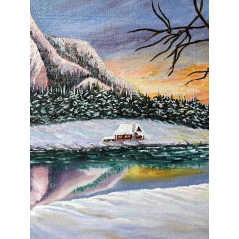 Solstice d'hiver | Huile sur toile | Par Namrata Dey
