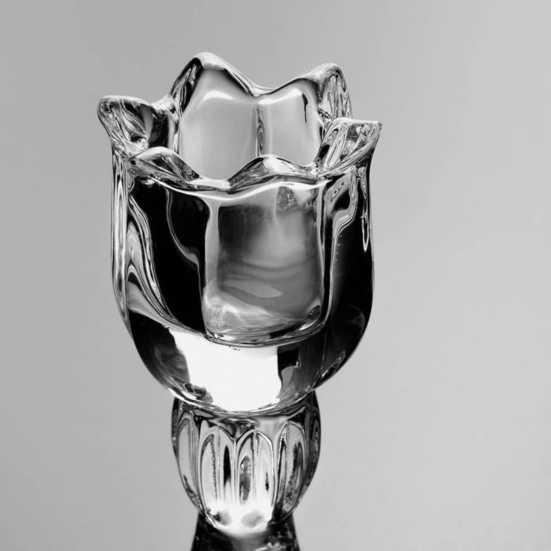 Bougeoir de table en verre 15 po