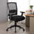 Oyo Rolling Task Chair With Seat Slider And Lift, Black Mesh Back