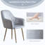 Chaise de travail en velours Rumena-2049392013