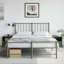 Quinette 36cm W Steel Bedside Table-108085470