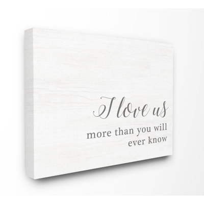 " I Love Us Family Home Inspirational Word Design "