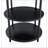 47.3-inch diameter modern splicing circular dining table - double-layer storage