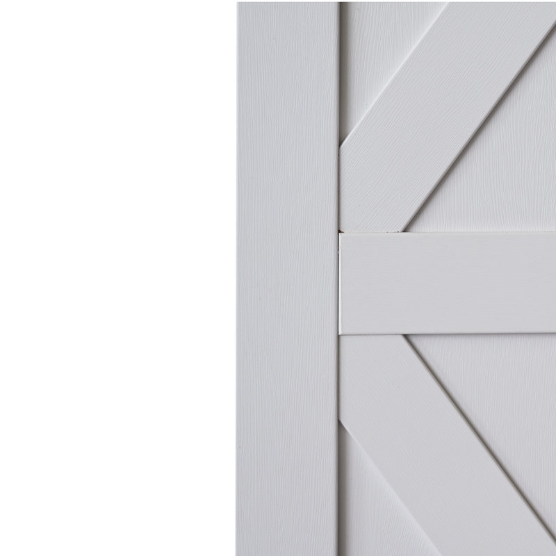 Paneled Manufactured Wood Prefinished Sliding Closet Door with Hardware Kit Set, 60" x 80"