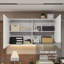Armoire de rangement de bureau avec 2 portes Latitude Run® - Garde-manger pour fournitures de bureau, documents et dossiers - Blanc