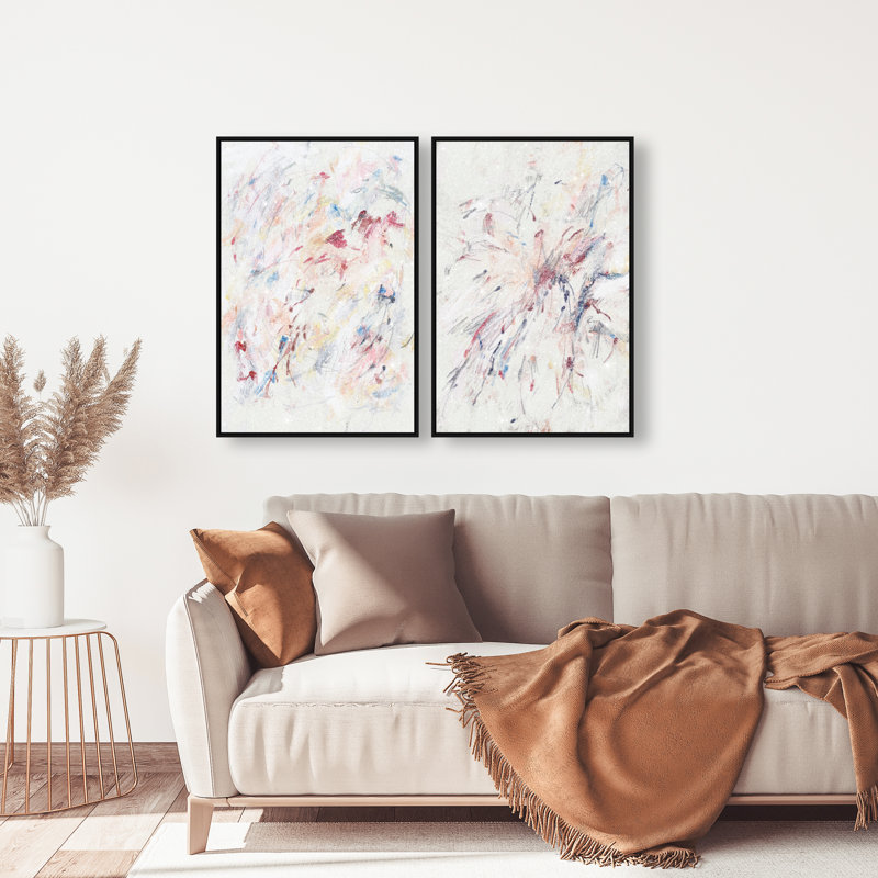 Feels Like Love Set Set by Oliver Gal, 32"H x 22"W, Black Floater Frame