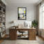Bain moderne avec plante et miroir Bath & Laundry-243364948