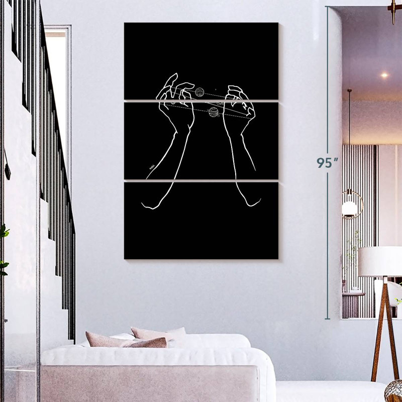 Oberle Hand Galaxy, 74" H x 48" W