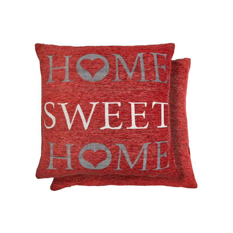 Crissyfield Square Throw Pillow Cover, Orange