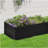 Outsunny Galvanized Raised Garden Bed Kit with Reinforcing Bars, Large and Tall Metal Planter Box for Vegetables, Flowers and Herbs, 6' x 3' x 2', Black-1068717508