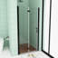 32" x 72" Bi-fold Semi Frameless Shower Door-94573377