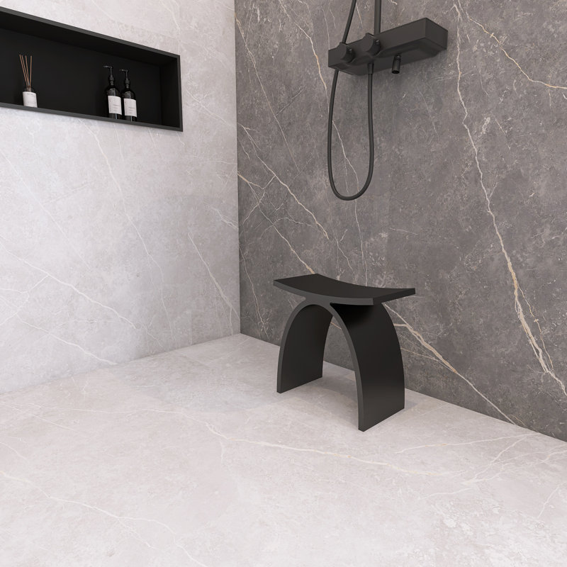 Tabouret de douche HIGEINE, Matte Black