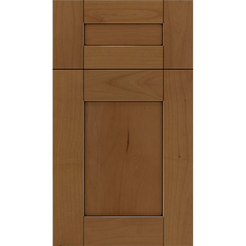 Dwelling Full Access Crescent Door Sample, Tuscan w/ Black Glaze, Maple