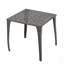 Table d'appoint d'extérieur en fonte d'aluminium avec plateau grillagé complexe et pieds courbés pour le patio ou la piscine