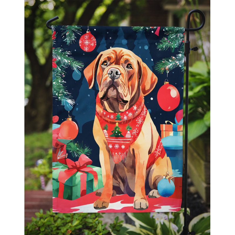 Polyester double face Noël, H 15,5 po x l 11,25 po