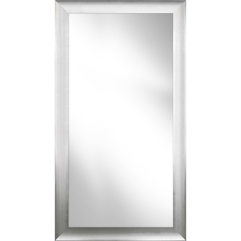 Zeveren Plastic Leaning Mirror, 112 cm H x 62 cm W, Silver