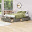 Lit plateforme en bois avec tiroirs et lattes-989498439-989498438