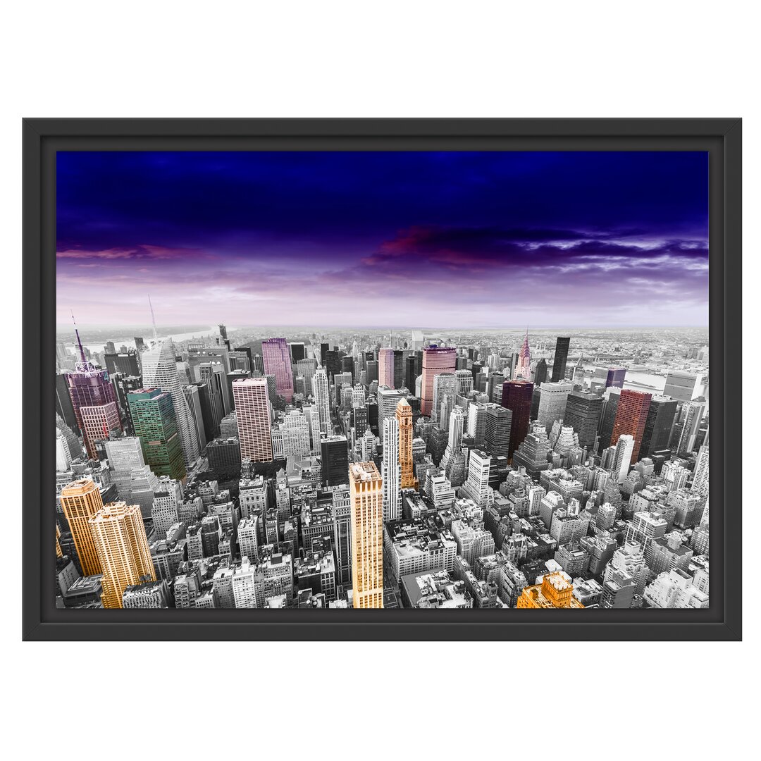 Gerahmtes Wandbild Skyline New York