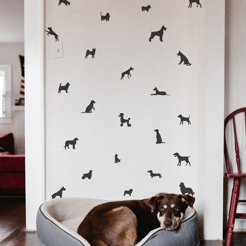 Animals Non-Wall Damaging Wall Decal, White