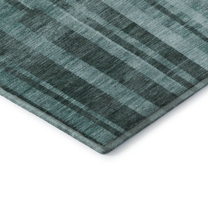 Premium Machine Washable Emerson AMF1063 Striped Rug, Runner 2'3" x 7'6"