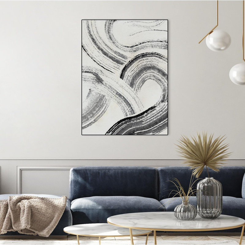 Zen Flow I ', toile encadrée par Giant Art, H 24 po x l 18 po