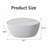 Modern Coffee Table, Light Sintered Stone Goose Egg Shape Top with White PU, Unique Pattern-2101893925