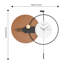 Horloge murale en métal avec pendule