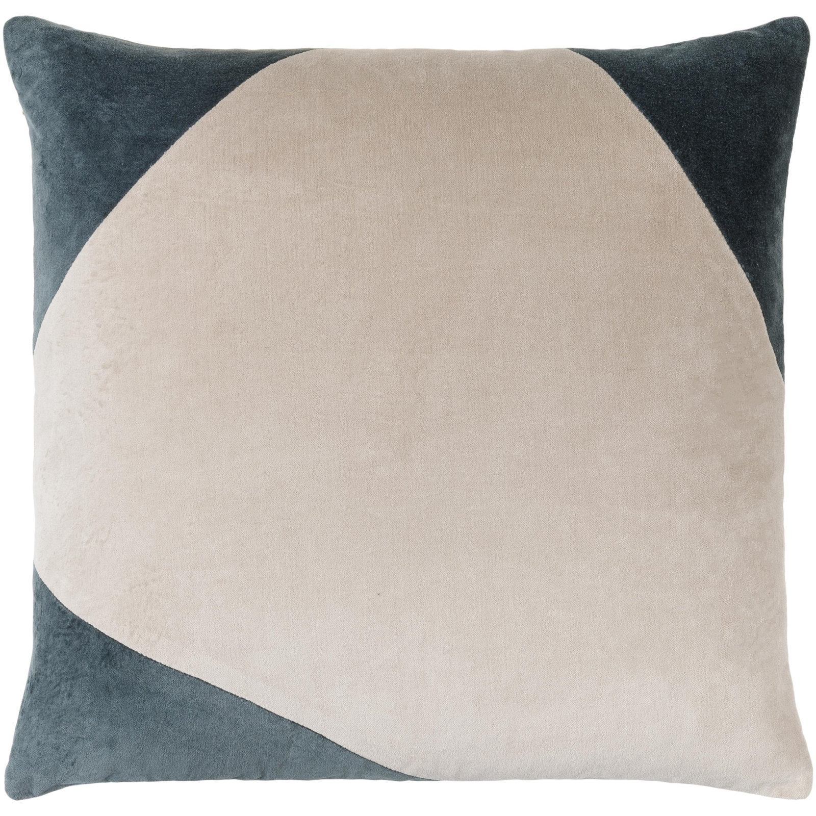 Denny Cotton Pillow Cover, 20" x 20", Pillow Cover Only - No Insert, Seafoam