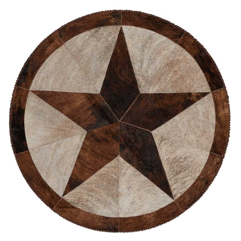 Arcata Cowhide Geometric Indoor Rug