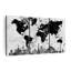 Marble World Map, reproduction d'art sur toile-2029550546