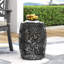 Table de bout moderne en métal avec structure creuse - noir, l 16,67 po x P 16,67 po x H 20,66 po-273674327