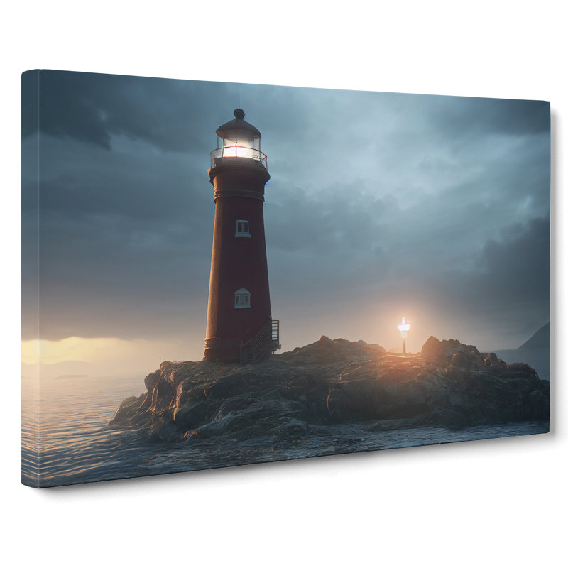 Showstopping Lighthouse - Wrapped Canvas, 40cm H x 60cm W x 3cm D
