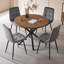 50cm H Velvet Upholstered Metal Side Chair-605910184-637139282