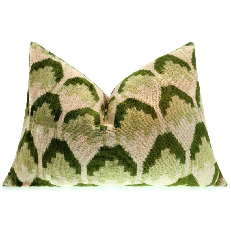Geometric Velvet Throw Pillow