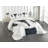 Ambesonne Pug Bedspread LooDog Glasses Black White-105658449