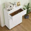 Buffet moderne ultrabrillant, armoire de rangement élégante avec tiroir et tablette réglable, poste de café élégant pour la salle à manger-1479048737
