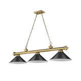 Luminaire suspendu pour table de billard 3 lumières Annaleisa