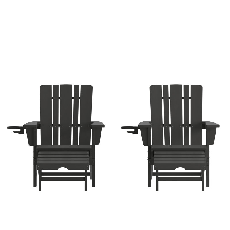 Chaise Adirondack Avayla, Noir