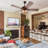 52 '' Rustic Antler Ceiling Fan ,Farmhouse Chandeliers With 5 Wooden Fan Blades And Remote Control Kit