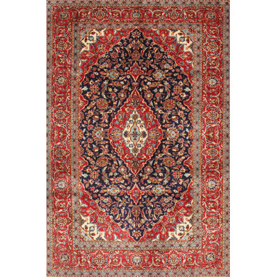 Tapis traditionnel rouge / noir