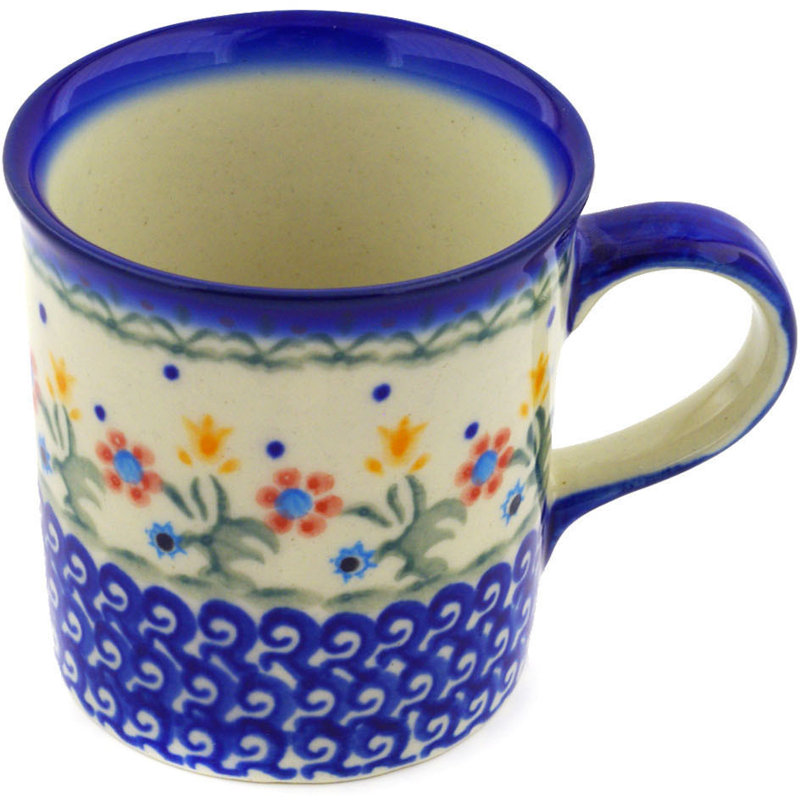 Spring Flowers Handmade Stoneware Coffee Mug