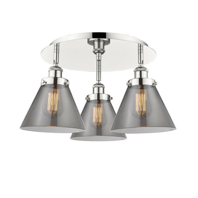Cone 3 Light Flush Mount
