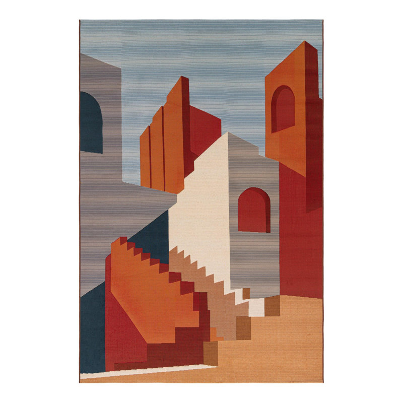 Keazia Indoor/Outdoor Area Rug, Rectangle 6'1" x 9'