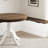 Breakfast Nook Dining Set Round Pedestal Table With L-Shaped Corner Storage Bench-118609361-118609360