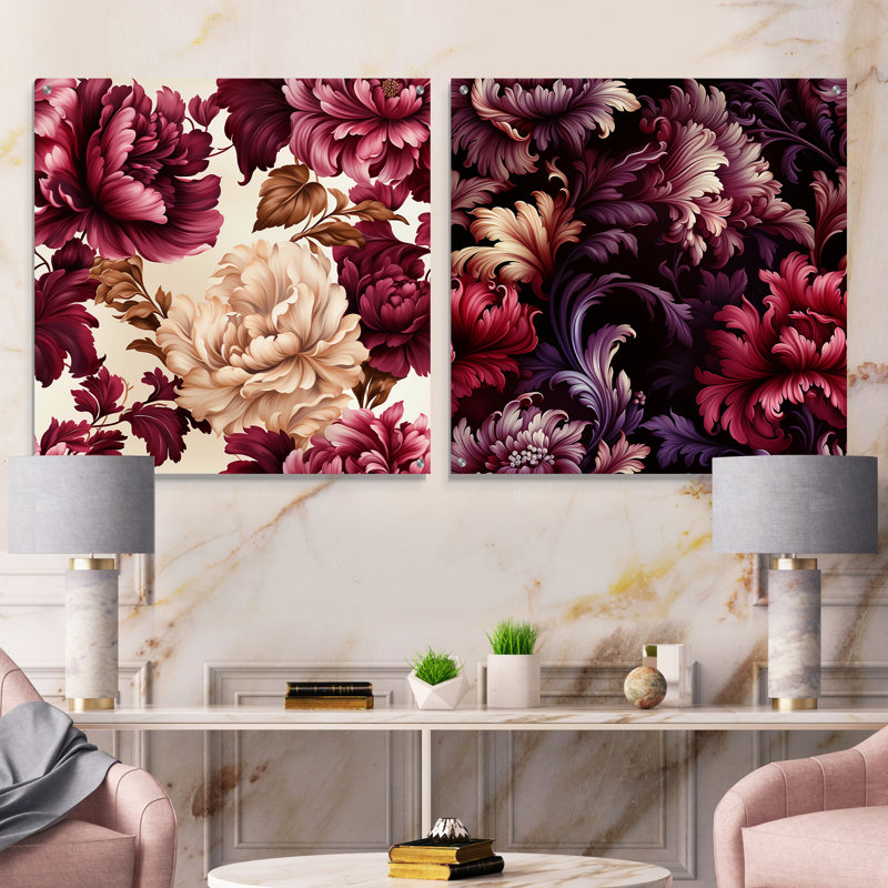 Regency Damask Grandeur Victorian, H 36 po x l 73 po