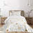 Ambesonne Indie Bedspread Set Memphis Geometric Ginger Black White